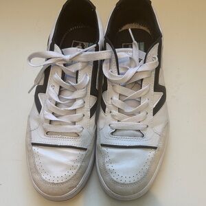 Vans White and Black Low-Top Sneakers